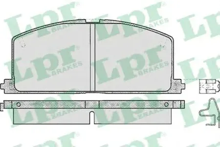 LPR 05P268 Колодки торм. дисковые
