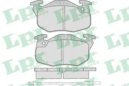 LPR 05P271 Колодки торм. дисковые