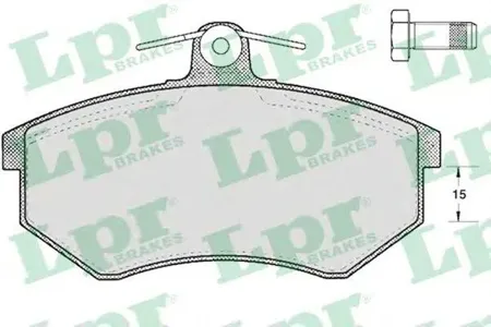 LPR 05P299 Колодки торм.передние [вентил.] (толщ. 16мм.)