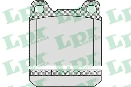 LPR 05P362 Колодки торм.задние ширина 56,5толщ,14,5длина61,7