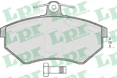 LPR 05P600 Колодки торм.передние подходит на Chery 19,4толщина