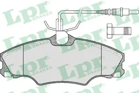 LPR 05P619 Колодки торм.передние