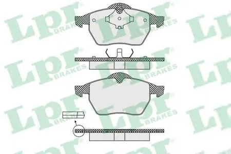 LPR 05P639 Колодки торм.