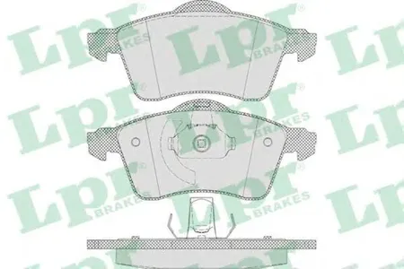 LPR 05P645 Колодки торм. дисковые