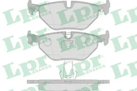 LPR 05P650 Колодки торм.задние