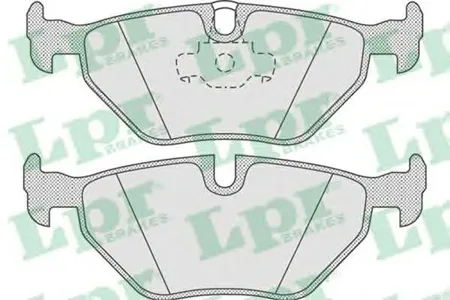 LPR 05P675 Колодки торм.задние