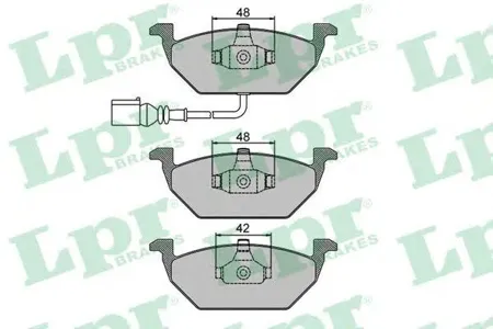 LPR 05P692 Колодки торм.передние c ушками