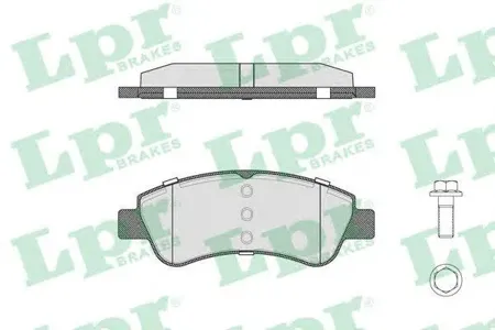 LPR 05P802 Колодки торм.передние без ESP