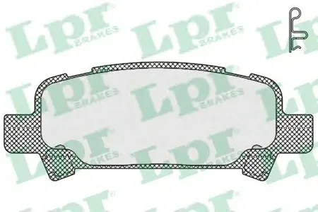 LPR 05P838 Колодки торм.задние
