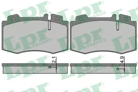 LPR 05P849 Колодки торм.передние