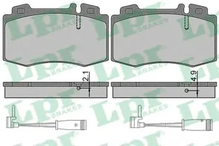 LPR 05P849A Колодки торм.передние с 2 датчиками
