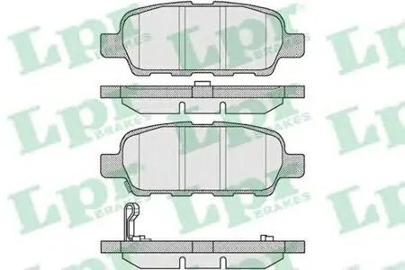 LPR 05P857 Колодки торм.задние Nissan X-Trail 2.0 2007-2013