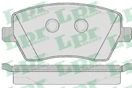 LPR 05P867 Колодки торм.передние