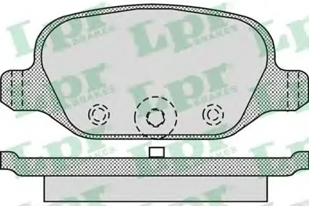 LPR 05P872 Колодки торм. дисковые