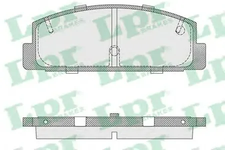 LPR 05P876 Колодки торм. дисковые