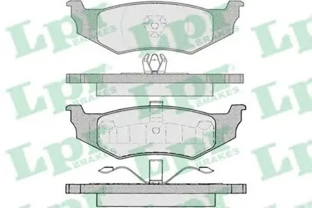 LPR 05P894 Колодки торм.задние Chrysler Voyager III, SEBRING 01-07