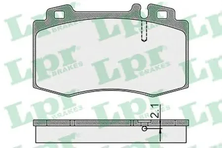 LPR 05P899 Колодки торм.передние . сис. Brembo Mercedes o
