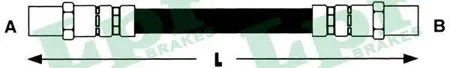 LPR 6T46127 Шланг торм м10х1х180 задa80,g2p3t4(f08519)
