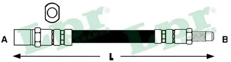 LPR 6T46687 Шланг тормозной
