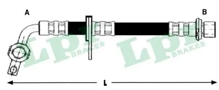 LPR 6T48255 Шланг тормозной