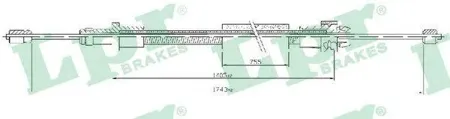 LPR C0093B Трос ручного тормоза
