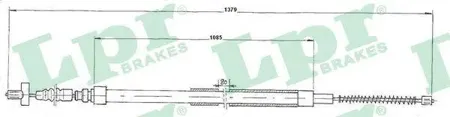 LPR C0906B Трос тормоза
