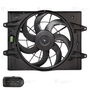 LUZAR LFK3017 Вентилятор охл. Chery Tiggo 4 (17-) Tiggo 7 Pro (20-) (с кожухом)