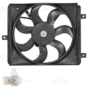 LUZAR LFK3025 Вентилятор радиатора Geely MK (06-)MK CROSS (10-) охлаждения (с кожухом правый до 2013г)