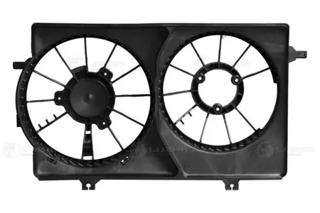 LUZAR LFS01270 Кожух вентилятора ВАЗ 2170-2172 Priora 07- 1.61.8 охлаждения HALLA