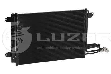 LUZAR LRAC1811J Радиатор кондиционера с ресивером VAG Octavia A5 (04-) Golf V (03-) Superb (08-) Passat B65 (05-)