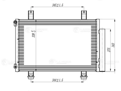 LUZAR LRAC2462 Конденсер Suzuki SWIFT 05- 1.21.3