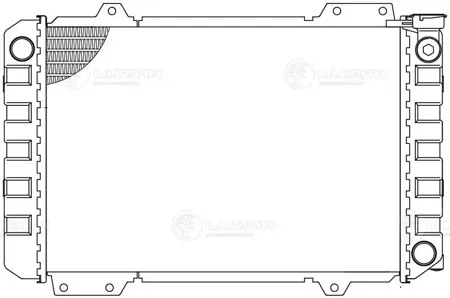 LUZAR LRC0592 Радиатор охл. Daewoo Damas (03-) 0.8i (LRc 0592)