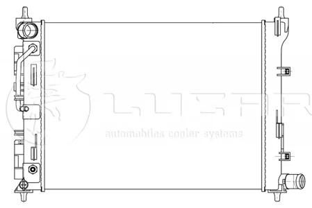 LUZAR LRC081L5 Радиатор HUYNDAI Solaris Kia Rio (17-) AT