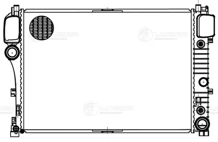 LUZAR LRC15121 Радиатор Mercedes S (W221) (05-)