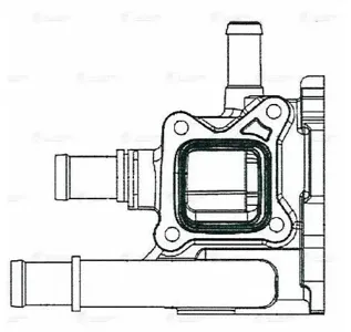 LUZAR LT0549 Корпус термост. в сборе Opel Astra J 10>, Chevrolet Aveo T300 11>