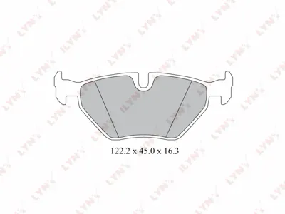 LYNX BD1413 Колодки торм.задние BMW E39 2.0-4.02.0D-3.0D 95>