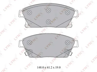 LYNX BD1813 Колодки торм.передние