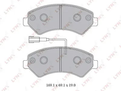 LYNX BD2829 Колодки торм.передние Citroen Jumper , Fiat Ducato , Peugeot Boxer 2.2D-3.0D 07>