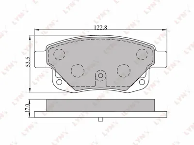 LYNX BD3003 колодки диасковые задн. Ford Transit 06> Transit Bus 06> Transit Tourneo 06>