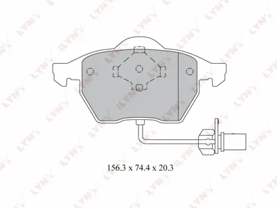 LYNX BD3024 Колодки торм. Ford Galaxy 95-06VW Sharan 95-10 передние SemiMetallic