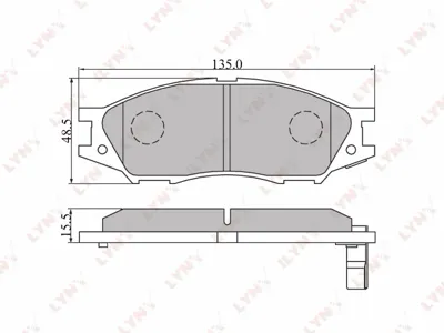 LYNX BD3409 Колодки торм.передние