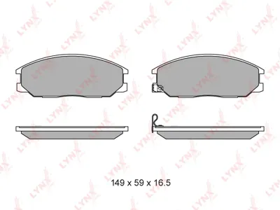 LYNX BD3614 колодки диасковые передн. Hyundai Santa-Fe 01-06, SsangYong Actyon Kyron 05>