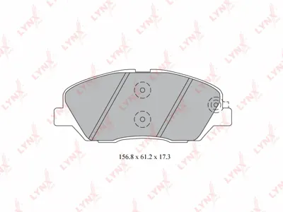 LYNX BD3615 Колодки торм.передние Hyundai Santa Fe 06>, Kia Sorento 09>