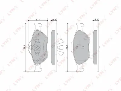 LYNX BD5108 Колодки торм.передние Ford Fiesta IV-V 95-08 Fusion 02-12