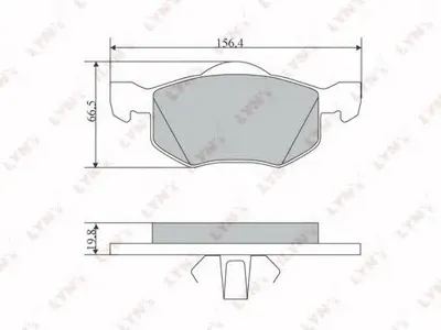 LYNX BD5115 Колодки тормозные FORD MAVERICK 01- перед.