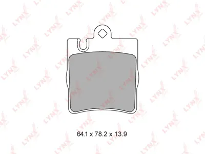 LYNX BD5321 Колодки торм.задние Mercedes W203 1.8-2.7CDi00>