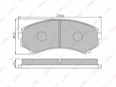 LYNX BD5506 Колодки торм.передние Mazda Mpv >99, Mitsubishi Pajero III-IV 00> Pajero Sport 2.5TD 02>