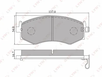 LYNX BD5708 Колодки торм. Kia Magentis 01- передние