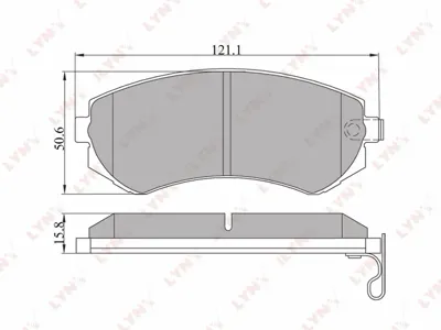 LYNX BD5710 Колодки торм.передние