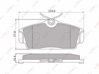 LYNX BD5713 Колодки торм.передние Nissan Primera 1.6i-2.0i2.0TD &16V 96-02